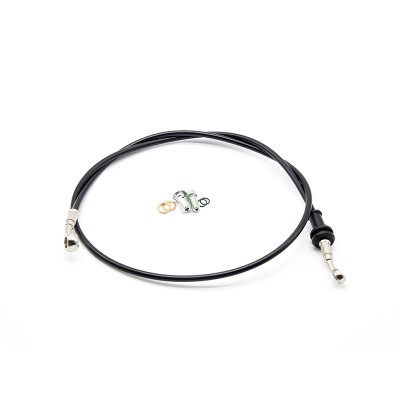 Manguera trenzada de aviación L 110cm, anillos Ø8-10mm.