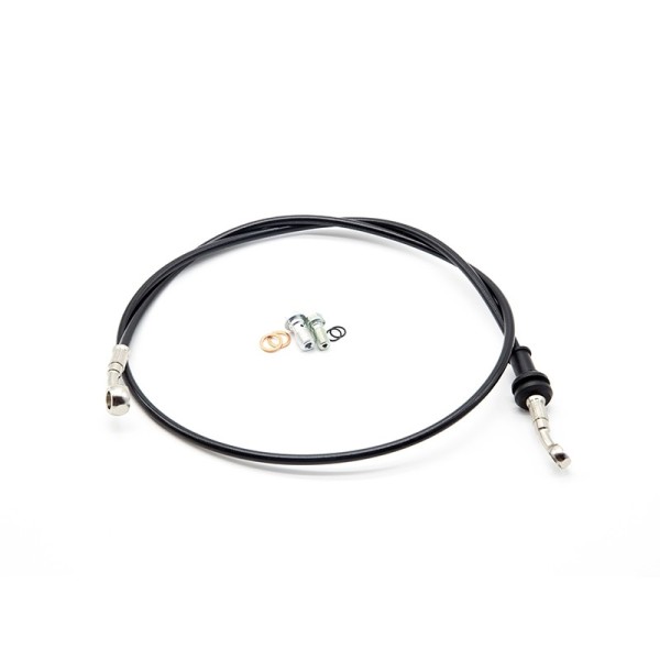 Manguera trenzada de aviación L 110cm, anillos Ø8-10mm.