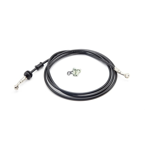 Manguera trenzada aeronáutica L 200cm, anillos Ø8.