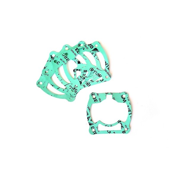 Juntas de base de cilindro 8.1 R1.8 100cc, color turquesa, espesor 0.20mm (n ° 5 piezas por paquete).