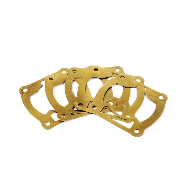 Juntas de base de cilindro 8.1 R1.8 70cc, color latón, espesor 0.05mm (5 piezas por paquete).