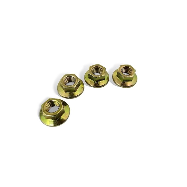 Tuercas embridadas M7 para culata con hexágono de 10 mm (n ° 4 uds. por paquete)