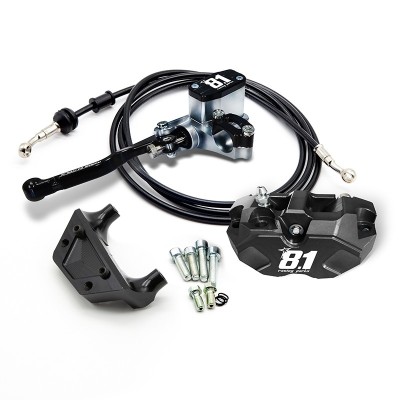 Kit de freno trasero comp. 8.1 con MC-11 + pinza tambor-disco Hurricane para Jog R / Aerox / Nitro / Phantom / Booster.