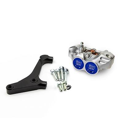 Kit parcial de freno trasero 8.1 con pinza New Era y soporte para bloques motor Minarelli brazo largo, disco, cilindro horizonta