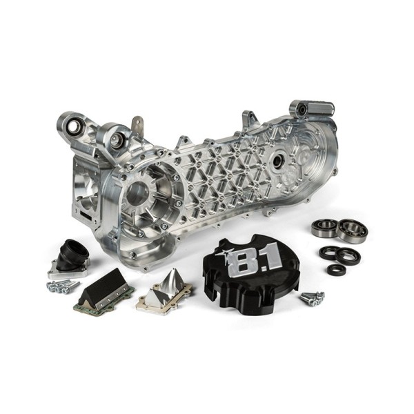 Cárter motor completo 8.1 "Fireblade" 100cc para eje Ø aumentado de 25mm versión Minarelli.