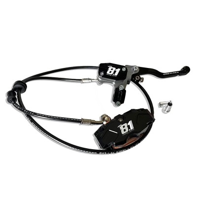 Kit freno delantero comp. 8.1 con bomba MC-11 + pinza Hurricane 82mm + latiguillo + aceite Motul RBF700 para Pitbike